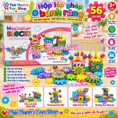 Hộp lắp ghép bánh răng size to - Đồ chơi nhựa an toàn cho bé
