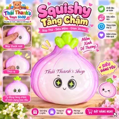 Squishy Củ Hành Tím siêu mềm siêu tăng chậm siêu đáng yêu