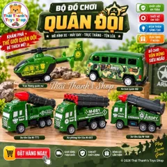 Xe quân sự chạy trớn - Đồ chơi nhựa an toàn dành cho trẻ em