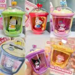 Ly trà lắc Bộ Sanrio quả lắc cảm ứng nhiệt - Hàng Chính Hãng (Đã Khui Hộp)