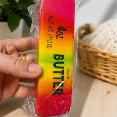 Squishy bóp mềm hình Bơ cầu vồng rực rỡ-Đồ chơi Giải Toả Căng Thẳng