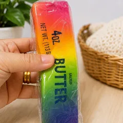 Squishy bóp mềm hình Bơ cầu vồng rực rỡ-Đồ chơi Giải Toả Căng Thẳng
