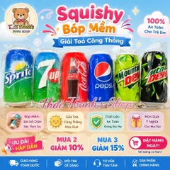 Squishy Bóp Mềm hình Lon Nước cực hài hước vui nhộn - Đồ chơi giải toả căng thẳng