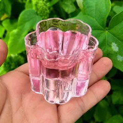 Slime-Slam thuỷ tinh trong suốt hồng Pastel