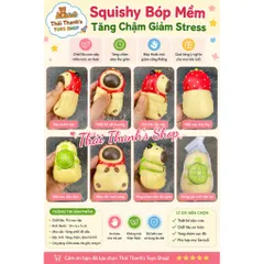Thái Thanh's Shop - Mẫu Capybara- Bóng Mềm Mịn PU Cao Cấp Kích Thước 10x6x5cm Mẫu Sắc Tươi Sáng Tăng Chăm Siêu Thư Giãn