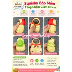 Thái Thanh's Shop - Mẫu Capybara- Bóng Mềm Mịn PU Cao Cấp Kích Thước 10x6x5cm Mẫu Sắc Tươi Sáng Tăng Chăm Siêu Thư Giãn
