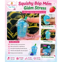 Squishy bóp mềm giảm stress hình ly nước-Đồ chơi giải toả căng thẳng