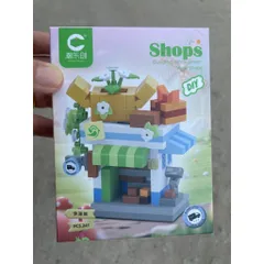 Bộ lắp ráp phố phường nhựa mini-Đồ chơi nhựa DIY sáng tạo
