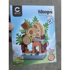 Bộ lắp ráp phố phường nhựa mini-Đồ chơi nhựa DIY sáng tạo
