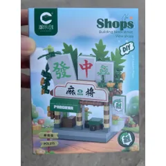 Bộ lắp ráp phố phường nhựa mini-Đồ chơi nhựa DIY sáng tạo
