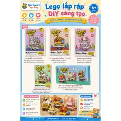 Bộ lắp ráp mô hình hoa nhựa-Đồ chơi DIY sáng tạo
