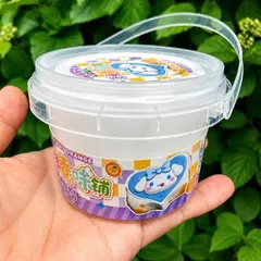 Slime-Slam basic hình xô trà sữa, xô rau câu