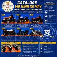 Xe Harley Sportster - Đồ chơi nhựa an toàn cho trẻ em - Chất liệu ABS cao cấp - Kích thước 10cm- Thái Thanh's Toys Shop