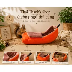 Túi ngủ Sóc Bông, Sóc Đất, Sóc Hoàng Đế - Giường ngủ cho thú cưng với thiết kế hình quả chuối