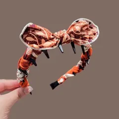 Cài tóc chấm bi có nơ-Cài tóc nữ phong cách trang nhã và dịu dàng