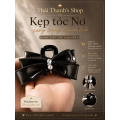 Kẹp Tóc Nơ Sang Trọng Thanh Lịch cho Nữ Thời Trang Cao Cấp - Phụ Kiện Tóc