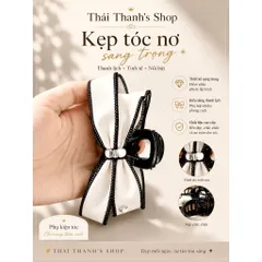 Kẹp Tóc Nơ Sang Trọng Thanh Lịch cho Nữ Thời Trang Cao Cấp - Phụ Kiện Tóc