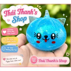Squishy đồ chơi nhựa bánh bao có tai Có Đèn size trung-đồ chơi giảm stress