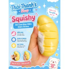 Squishy bóp mềm hình Múi Sầu Riêng - Đồ chơi nhựa giảm Stress an toàn cho trẻ em