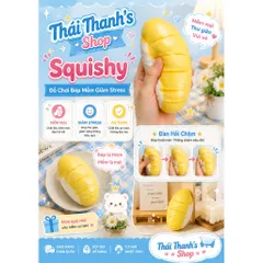 Squishy bóp mềm hình Múi Sầu Riêng - Đồ chơi nhựa giảm Stress an toàn cho trẻ em