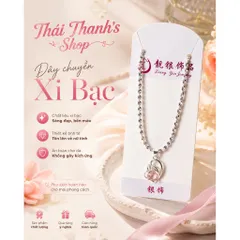 Dây chuyền (Dây xoắn) xi bạc - Trang sức thời trang tinh tế dành cho mọi lứa tuổi