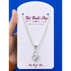 Dây chuyền (Dây xoắn) xi bạc - Trang sức thời trang tinh tế dành cho mọi lứa tuổi