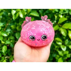 Bánh bao squishy lấp lánh lớn màu Aurora – Giảm căng thẳng, silicon mềm mại, an toàn
