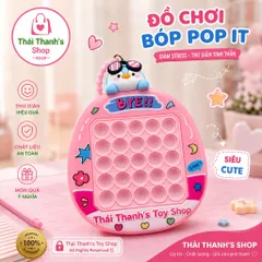 Thái Thanh's Toys Shop Đồ Chơi Bóp Pop It - Stress Relief Silicone Cao Cấp An Toàn Cho Trẻ Em