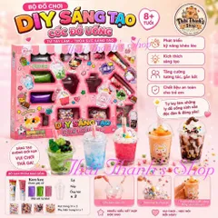 Bộ Tự Làm  DIY Ly Trà Sữa Ly Kem Đồ Chơi Trí Tuệ Sáng Tạo Cho Bé 8+ Tuổi Phát Triển Kỹ Năng Khéo Léo
