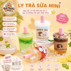Bộ Tự Làm  DIY Ly Trà Sữa Ly Kem Đồ Chơi Trí Tuệ Sáng Tạo Cho Bé 8+ Tuổi Phát Triển Kỹ Năng Khéo Léo
