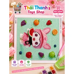Tranh đính đá kim cương - Có khung kèm dụng cụ đầy đủ