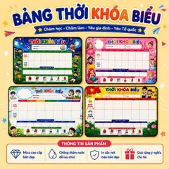 Bảng Thời Khóa Biểu Mica Tráng Gương Để Bàn Kích Thước 30*20cm Bền Đẹp