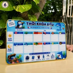 Bảng Thời Khóa Biểu Mica Tráng Gương Để Bàn Kích Thước 30*20cm Bền Đẹp