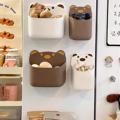 Hộp đựng đồ treo tường hình gấu NGHIỆN NHÀ Kệ đựng Chìa Khóa, Điện Thoại, Mỹ Phẩm, kệ nhà bếp đa năng