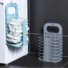 [ TẶNG MÓC TREO] Combo 2 giỏ đựng đồ gấp gọn thông minh NGHIỆN NHÀ, giỏ treo tường đựng quần áo đồ dùng nhà tắm