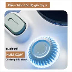 Quạt Cầm Tay Sò Lạnh K801, Màn Hình Kỹ Thuật Số Lạnh Sâu Nhanh, Pin 4000mAh,Đèn LED, Sạc Type-C 199 Cấp Gió
