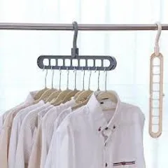 MÓC TREO QUẦN ÁO ĐA NĂNG 9 LỖ TIẾT KIỆM DIỆN TÍCH NGHIỆN NHÀ