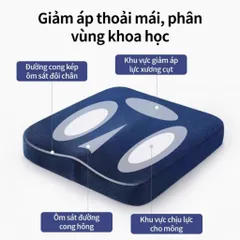 Đệm Ngồi Cao Su Non Siêu Đàn Hồi, Đệm Lót Ghế Chống Đau Xương Cụt, Giảm Đau Ê Mông