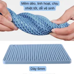 Miếng Lót Silicon Cách Nhiệt Chống Xước Bếp Từ Chịu Nhiệt 200 Độ C, Tấm Lót Nồi Chảo Chống Trượt Cao Cấp