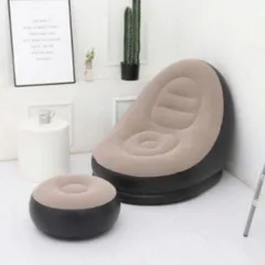 Ghế hơi Tựa Lưng,Ghế Bơm Hơi,sofa hơi Kiểu Dáng Hàn Quốc Bọc Nhung Mềm Mại