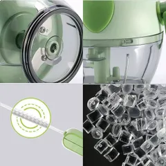 Máy Xay tỏi cầm tay NGHIỆN NHÀ  Máy xay mini đa năng 3 lưỡi dao kéo tay, xay tỏi ớt hành, xay rau củ quả