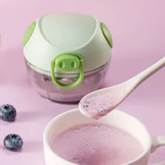 Máy Xay tỏi cầm tay NGHIỆN NHÀ  Máy xay mini đa năng 3 lưỡi dao kéo tay, xay tỏi ớt hành, xay rau củ quả
