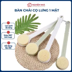 Cây Cọ Lưng Tắm Cán Dài Lông Mềm Cao Cấp - Bàn Chải Chà Lưng 1 Mặt Tẩy Tế Bào Chết Tiện Lợi Nghiện Nhà