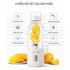 Máy Xay Sinh Tố Di Động NGHIỆN NHÀ, máy xay sinh tố mini, Dung Tích 500ml Tiện Lợi