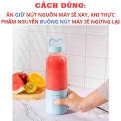 Máy Xay Sinh Tố Di Động NGHIỆN NHÀ, máy xay sinh tố mini, Dung Tích 500ml Tiện Lợi