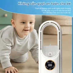 [Tặng Sạc] Quạt Không Cánh Cắm Điện Tích Hợp Phun Sương NGHIỆN NHÀ Quạt Điều Hòa MINI Làm Mát Để Bàn Tiện Lợi