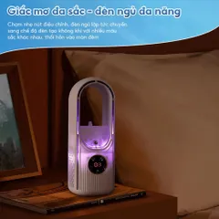[Tặng Sạc] Quạt Không Cánh Cắm Điện Tích Hợp Phun Sương NGHIỆN NHÀ Quạt Điều Hòa MINI Làm Mát Để Bàn Tiện Lợi