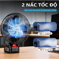 Quạt Tích Điện Để Bàn Chạy Pin NGHIỆN NHÀ,Quạt Tích Điện Mini 8 Inch Công Suất Lớn, Làm Mát Cực Nhanh, Hoạt Động Bền Bỉ