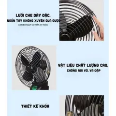 Quạt Tích Điện Để Bàn Chạy Pin NGHIỆN NHÀ,Quạt Tích Điện Mini 8 Inch Công Suất Lớn, Làm Mát Cực Nhanh, Hoạt Động Bền Bỉ