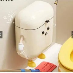 Thùng Rác Treo Tủ Bếp  Hoạt Hình Dễ Thương NGHIỆN NHÀ, Thùng Rác Treo Tường Nhà Tắm Nắp Lật Thông Minh